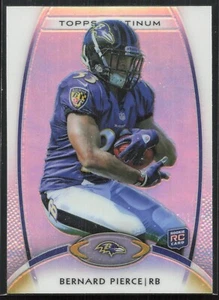 2012 Topps Platinum - Bernard Pierce #113 Rookie RC Baltimore Ravens - Picture 1 of 2
