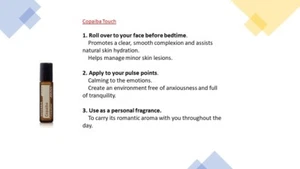 New Doterra Essential Oil - Copaiba Oil Touch - Pure Aromatherapy Oil 10ml - Picture 1 of 2