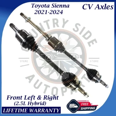 New OE Front CV Axles For 2021-2024 Toyota Sienna 2.5L Lifetime Warranty - Image 1 of 4