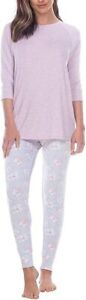 Honeydew Womens Top And Pant Lounge Set 2 Pieces Color Light Purple Size Large