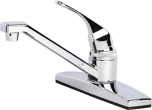 1301CP RV Mobile Home Non-Metallic Swivel Kitchen Sink Faucet Chrome Finish - Picture 1 of 3