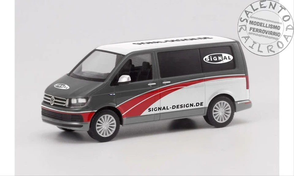 Herpa 095709 Volkswagen T6 Bus In Signal-Design Livery - 1:87 H0 - Image 1 of 1