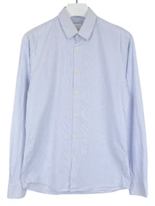 SANDRO Classic Fit Shirt Men MEDIUM Relaxed fit Striped Long Sleeve - Picture 1 of 13