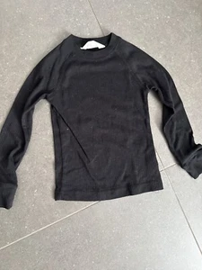 H&M Kids Black Long Sleeve Thermal Top Size 4-6T - Picture 1 of 4