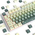 133 Keys Xda Profile Green Keycaps 75 Percent Cute Pbt Keyboard Caps With Iso