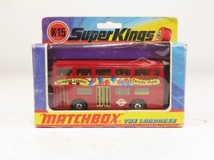 Matchbox 1973 SuperKings K-15 Londoner Double Bus Un-Punched LN 8502  - Picture 1 of 4