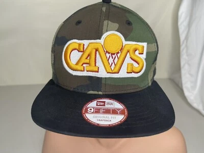 Cleveland Cavs New Era NBA SnapBack Hat Camouflage Embroidered Logo Original Fit - Image 1 of 4