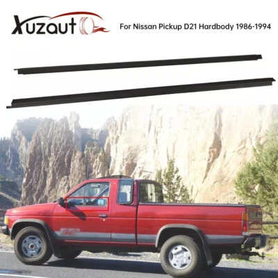 Outer Door Weather Window Rubber Seal Belt For Nissan Pickup D21 Hardbody 86-94 - Image 1 of 4