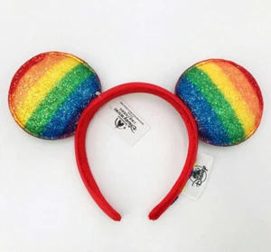 Ears SHDR 2021 Headband Minnie Mouse Rainbow Pride Love Disney Parks Disneyland - Picture 1 of 3