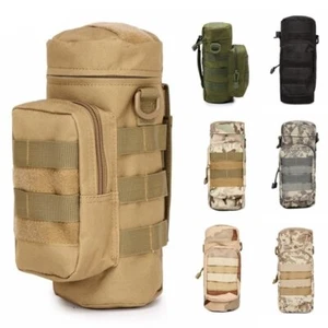 Outdoors Water Bottle Pouch Tactical Gear Kettle Waist Shoulder Bag New - Picture 1 of 17