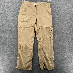 Magellan Womens Convertible Pants Size 8 Brown Mid Rise Straight Outdoor Hiking - Picture 1 of 10