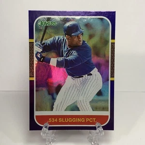 Donruss Variations 2021 Holo púrpura #239 Sammy Sosa retro Chicago Cubs - Imagen 1 de 6