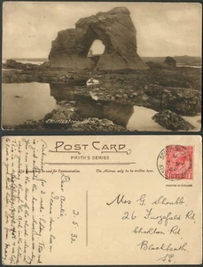 Pocztówka brytyjska Friths seria 78317A Thurlestone Rock 1932 S/R Anuluj South Milton - Zdjęcie 1 z 4