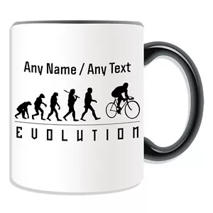 Personalised Gift Cycling Mug Money Box Cup Evolution Design Team Player Name - Picture 1 of 20
