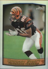 1999 Topps Chrome Refractors Cincinnati Bengals Football Card #41 Darnay Scott