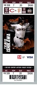 Cincinnati Reds vs San Francisco Giants 5/15/2018 Full Ticket - Travis Ishikawa - Image 1 of 2