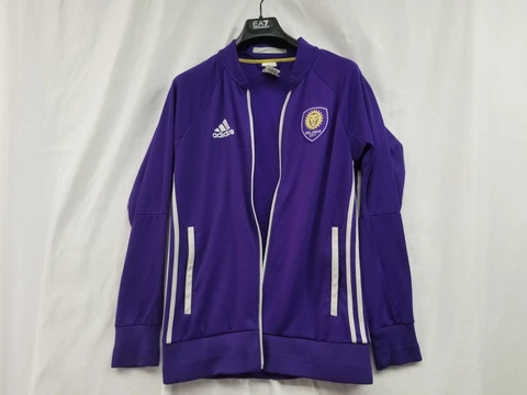 Adidas MLS Orlando City Full-Zip Anthem Jacket Purple  Mens Size Medium Cover