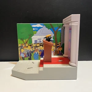 2001 Playmates The Simpsons World Of Springfield WOS Town Hall Playset *Tested - Picture 1 of 7