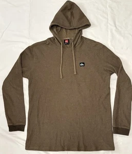 Quicksilver Herren Gr. Medium Waffelstrick Thermo Hoodie Langarm Braun - Bild 1 von 6