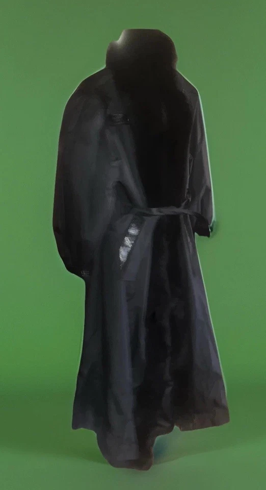 Chaqueta de lluvia reversible vintage forrada de visón para mujer Foto 1 de 4