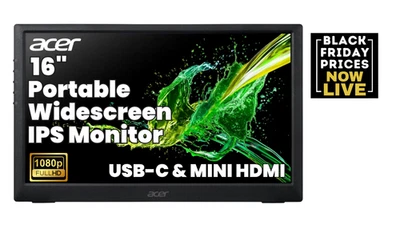 Acer 16" PM161QC Portable Widescreen LCD Monitor FHD 1920×1080 60Hz Refurbished - Image 1 of 4
