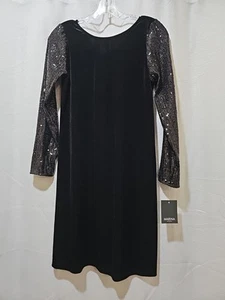 Marina Velvet/sequin Pullover Dress Size XS NWT  - Picture 1 of 8