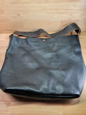 Bolso de Hombro McFadin Hecho a Mano Cuero Guijarro Texas Western Boho Correa de Cuero  Foto 1 de 4