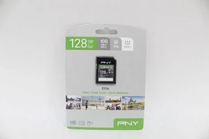 PNY 128GB Elite Class 10 U1 V10 SDXC Flash Memory Card - Picture 1 of 3