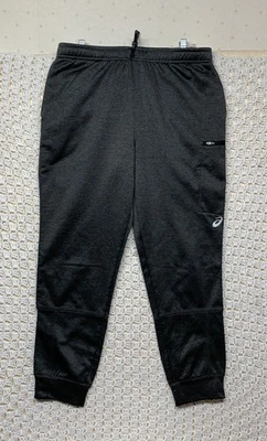 Pantalones de chándal ASICS talla L gris con cordón ropa deportiva bolsillos Foto 1 de 4