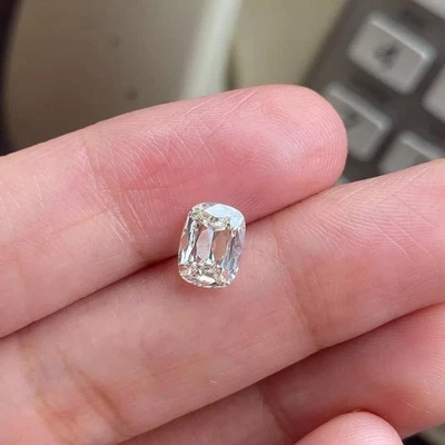 6x4 MM VVS1 1 Ct cushion Cut Loose Diamond D Grade Gemstone 2 PCS Lots 1+Gift - Image 1 of 4