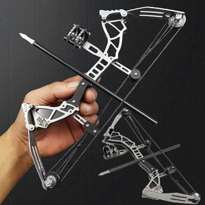 9.5'' Mini Compound Bow Arrow Set 12lb Archery Target Shooting Children Toy Gift - Picture 1 of 21