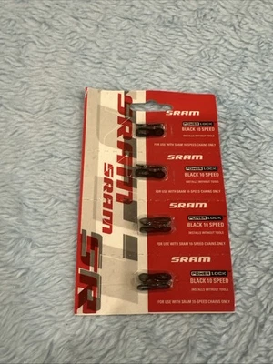 1SRAM PowerLock 10-Speed BLACK BICYCLE CHAIN LINK 710845503467 Lot Of 4 - Image 1 of 4