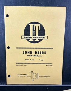 USED I&T SHOP SERVICE REPAIR MANUAL TRACTOR John Deere 1020 2020 JD-26 - Picture 1 of 1