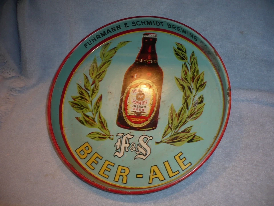 Vintage Fuhrmann & Schmidt Beer Tray F&S Brewing Co Shamokin, PA - Image 1 of 4