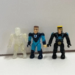 Mega Bloks Fantastic Four Figure Micro Marvel Mr. Havok Iceman XMen Series 3 Lot - Picture 1 of 8