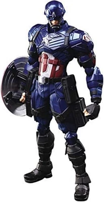 Marvel Bring Arts Entworfen Von Tetsuya Nomura Captain America 162mm Actionfigur - Bild 1 von 4