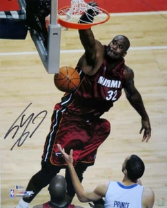 Shaquille O'Neal handsigniertes Miami Heat 16x20 Foto Beckett Zeuge - Bild 1 von 1