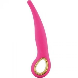 Vibratore dildo vibrante anale vaginale ricaricabile in silicone anal slim plug - Imagen 1 de 4