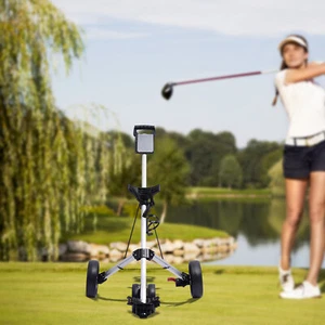 3 Wheel Golf Push Cart Lightweight Push Pull Golf Cart Trolley Sturdy Foldable - Picture 1 of 23