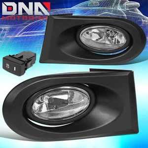 FOR 2002-2004 ACURA RSX BASE/ TYPE-S JDM DC5 FOG LIGHT LAMP + SWITCH CLEAR LENS - Picture 1 of 8