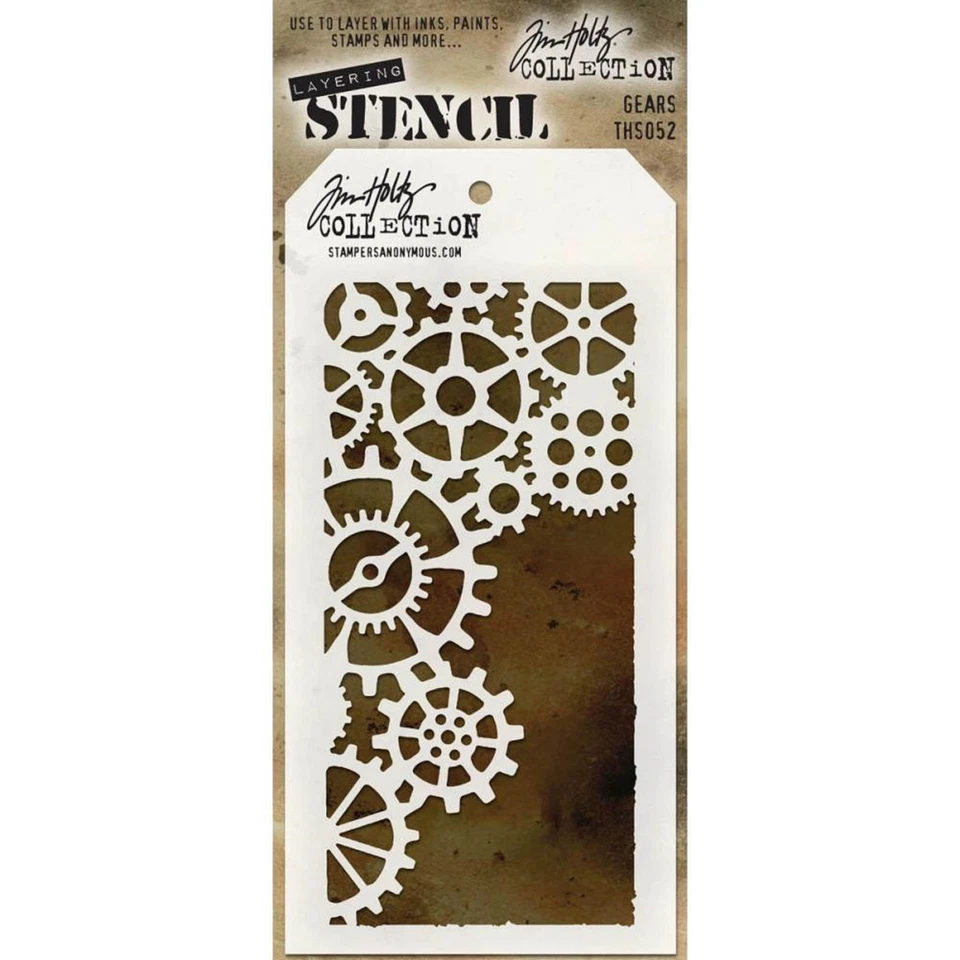 Tim Holtz /Stampers анонимный наслоения трафарет THS052 шестерни - Изображение 1 из 1