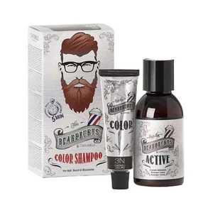 Beardburys Colour Shampoo For Men Semi-Permanent Grey Coverage Dark Brown 3N - Picture 1 of 2