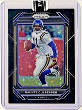 2022 Panini Prizm Daunte Culpepper Black Stars Finite #1/1 Vikings