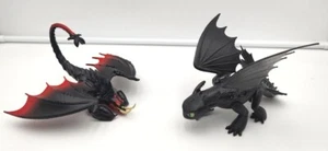 How To Train Your Dragon DEATHGRIPPER And TOOTHLESS Figures Toy DreamWorks - Picture 1 of 11