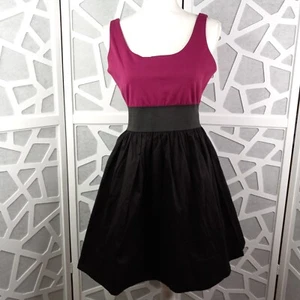 Catwalk Studio Large Dress Pink Tank Black Full Skirt Exposed Zipper - Picture 1 of 9