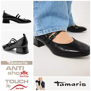 Tamaris Schuhe Pumps Mary Janes Gr. UK 5 gepolstertes Fußbett Anti Shock bequem - Bild 1 von 20