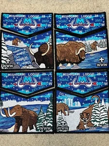 Boy Scout Mishigami 29 Michigan Crossroads Council 2022 NOAC Complete Patch Set - Picture 1 of 1