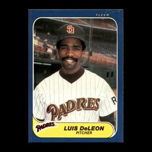 Luis DeLeon 1986 Fleer San Diego Padres #318 R318G 18
