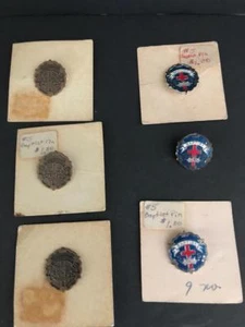 VTG Lot 6 Small Baptist Pins Awards Church Religious Christian Jewelry 2 designs - Picture 1 of 5
