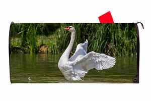 Swan 1 Vinyl Magnetic Mailbox Cover Made in the USA - Picture 1 of 1